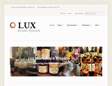 Tablet Screenshot of luxbeautique.com